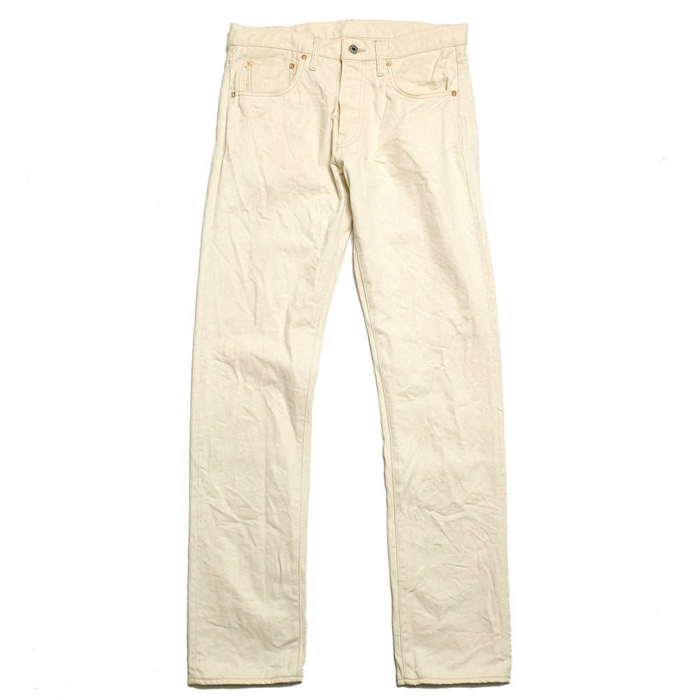 ONI DENIM<br>Semi Tight Straight 14oz Organic Cotton White Denim<br>ONI-546