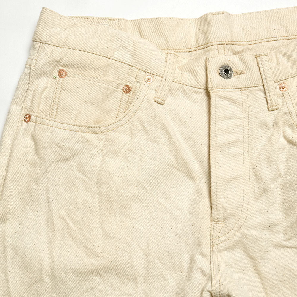 ONI DENIM<br>Semi Tight Straight 14oz Organic Cotton White Denim<br>ONI-546