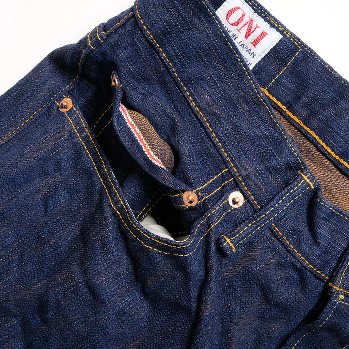 ONI DENIM - Relax Tapered 17.5oz 阿波正藍 x 柿渋 - ONI-611ASKS
