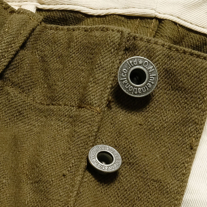 ONI DENIM - 12oz Dark-Olive Trousers - ONI-727DK