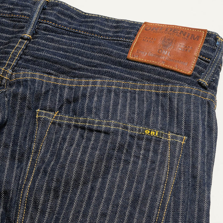 ONI DENIM - Regular Straight - Drop-Needle Stitching Jacquard Striped Denim - ONI022-HJS