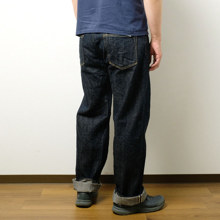 ONI DENIM - Wide Straight 12oz Natural Indigo KIRAKU Selvedge Denim - ONI202-KIRA