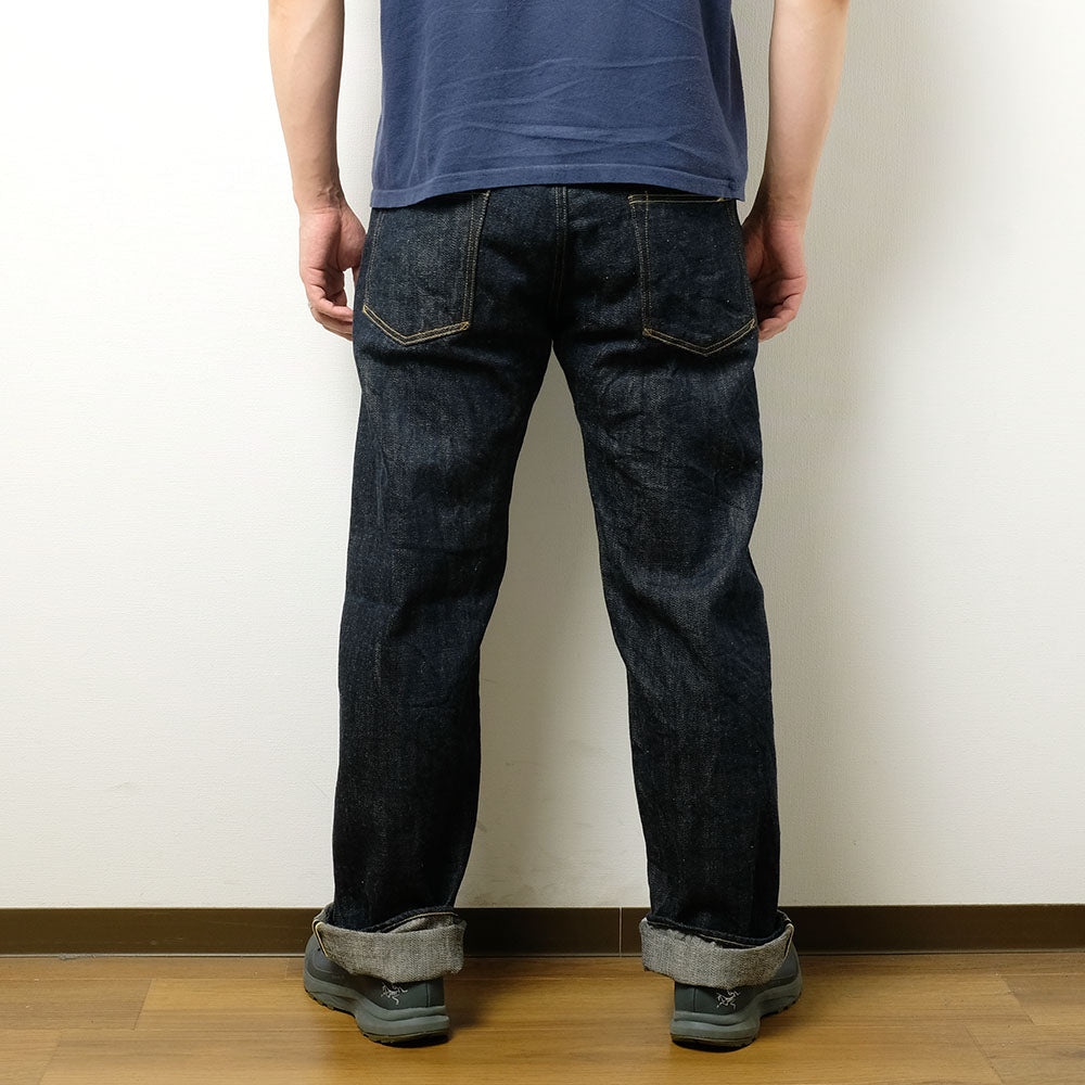 ONI DENIM - Wide Straight 12oz Natural Indigo KIRAKU Selvedge Denim - ONI202-KIRA