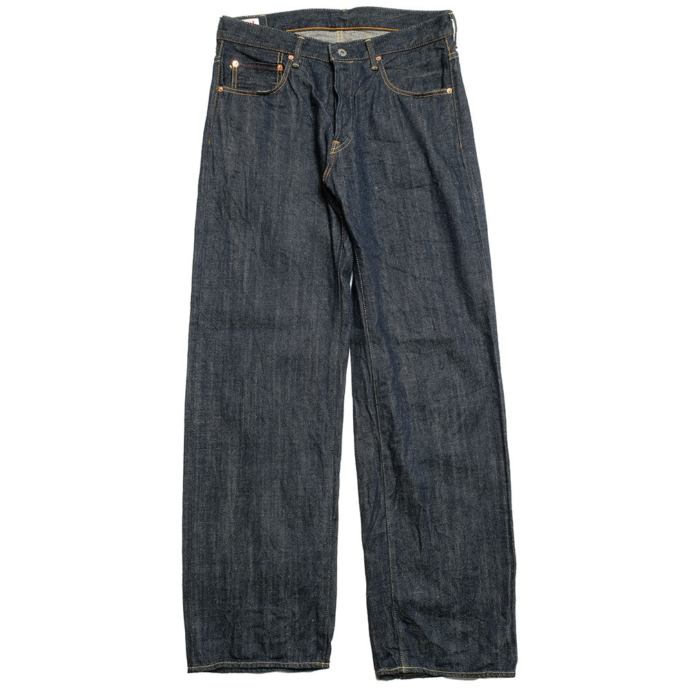 ONI DENIM - Wide Straight 12oz Natural Indigo KIRAKU Selvedge Denim - ONI202-KIRA