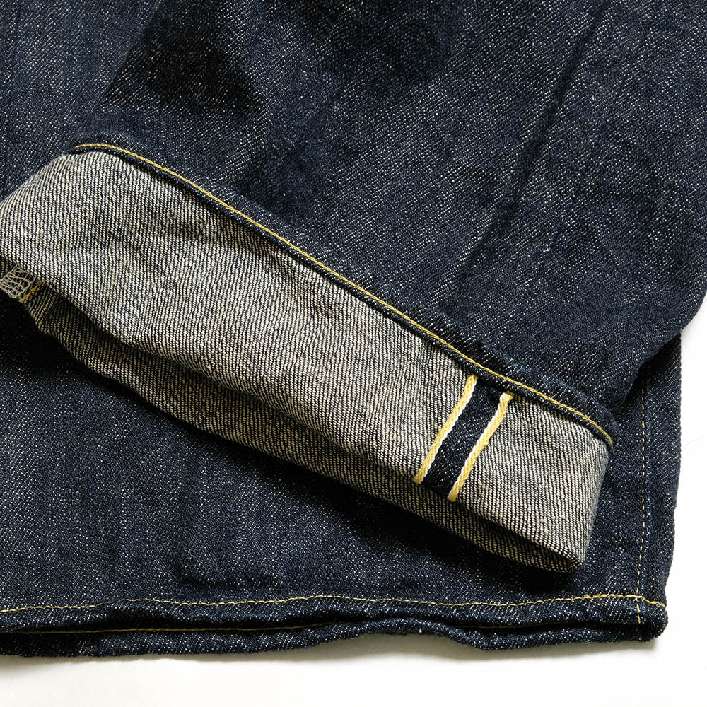 ONI DENIM - Wide Straight 12oz Natural Indigo KIRAKU Selvedge Denim - ONI202-KIRA