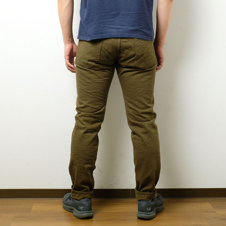 ONI DENIM - Relax Tapered 12oz Olive Warp and Weft Selvedge Denim - ONI612-OLOL