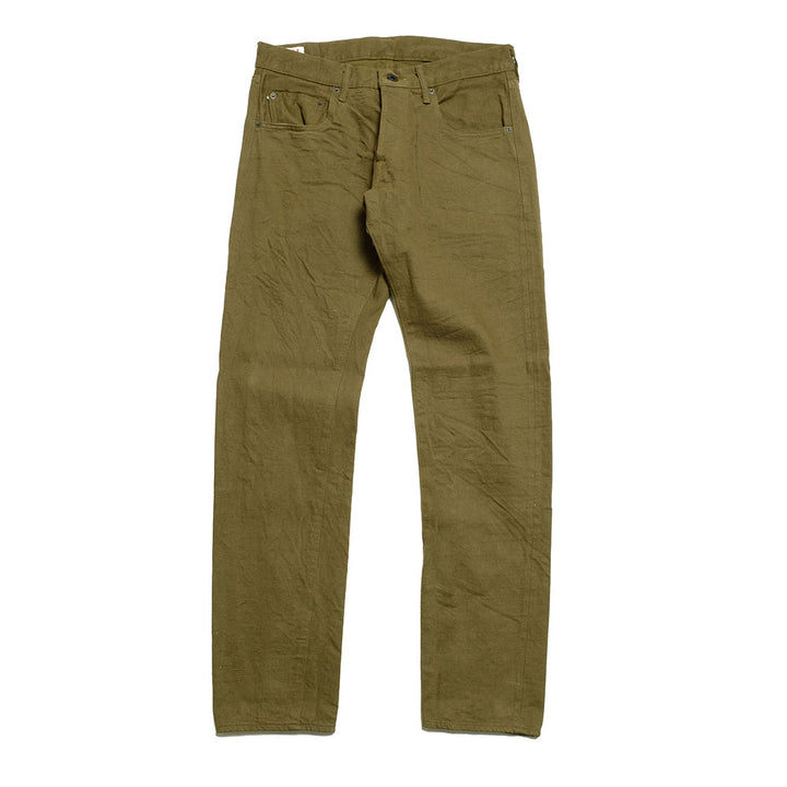 ONI DENIM - Relax Tapered 12oz Olive Warp and Weft Selvedge Denim - ONI612-OLOL