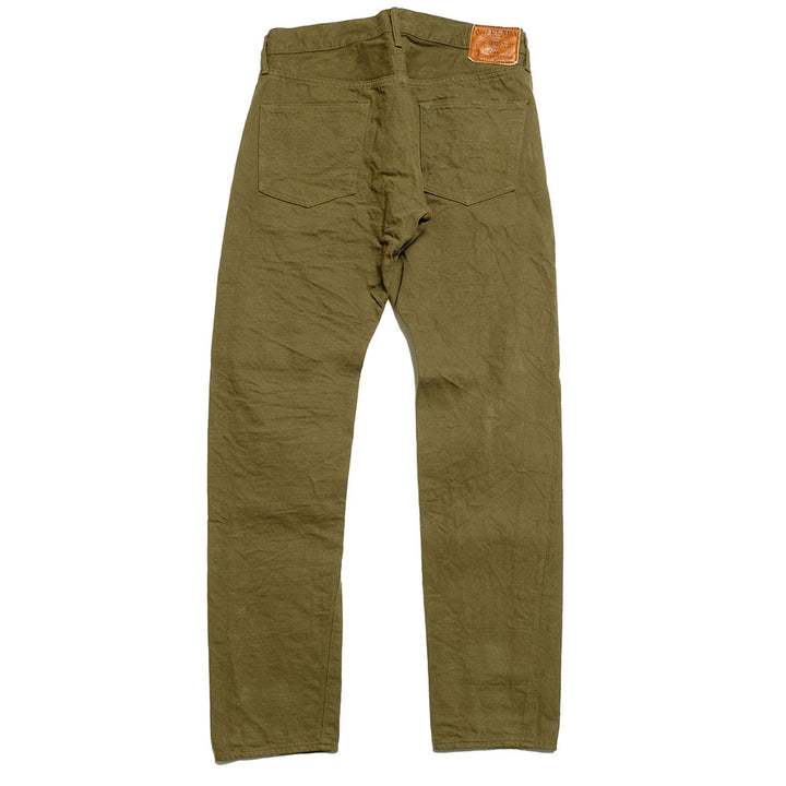 ONI DENIM - Relax Tapered 12oz Olive Warp and Weft Selvedge Denim - ONI612-OLOL
