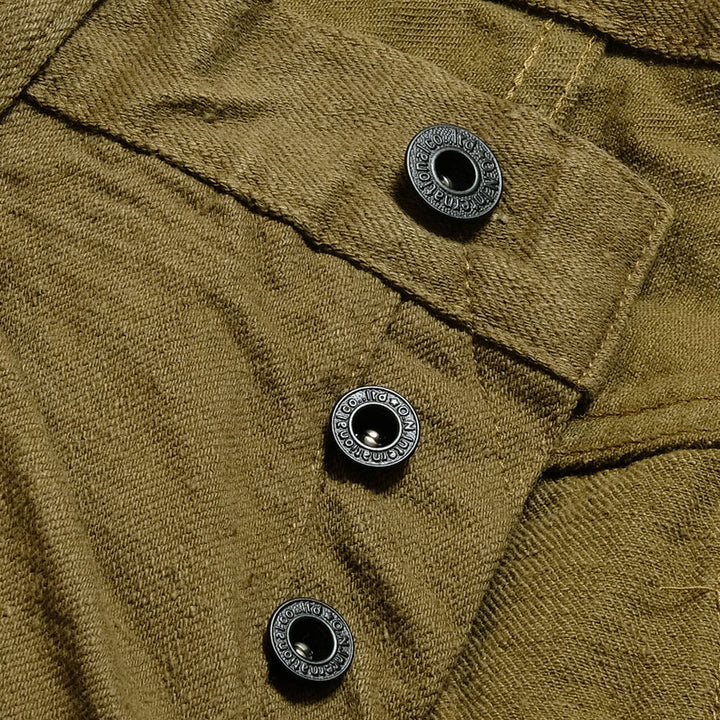 ONI DENIM - Relax Tapered 12oz Olive Warp and Weft Selvedge Denim - ONI612-OLOL