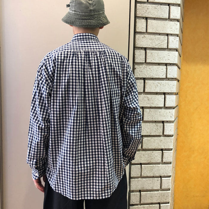 Porter Classic<br>ROLL UP GINGHAM CHECK SHIRT<br>PC-016-1544