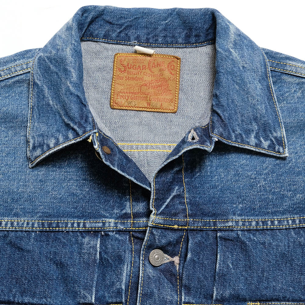 SUGAR CANE - 14.25oz. DENIM JACKET - 1953 AGED MODEL - SC11953SW