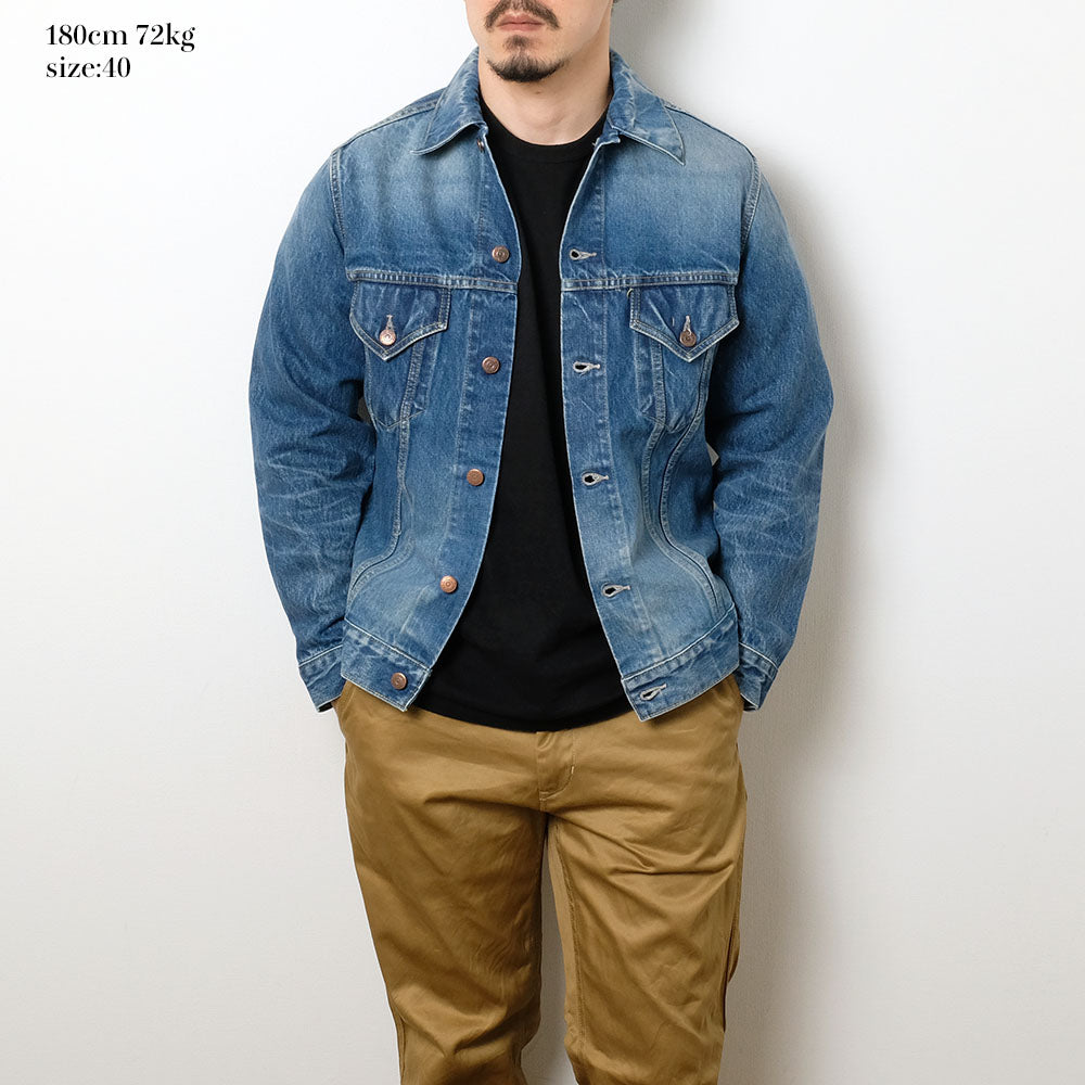 SUGAR CANE - 14oz. DENIM JACKET - 1962 AGED MODEL - SC11962SW
