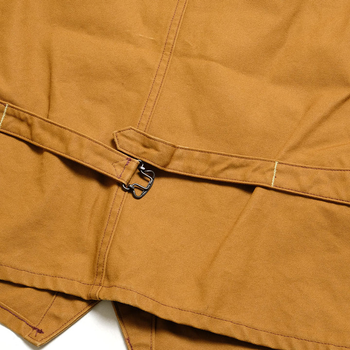 SUGAR CANE - 13oz. BROWN DUCK WORK VEST - SC14375