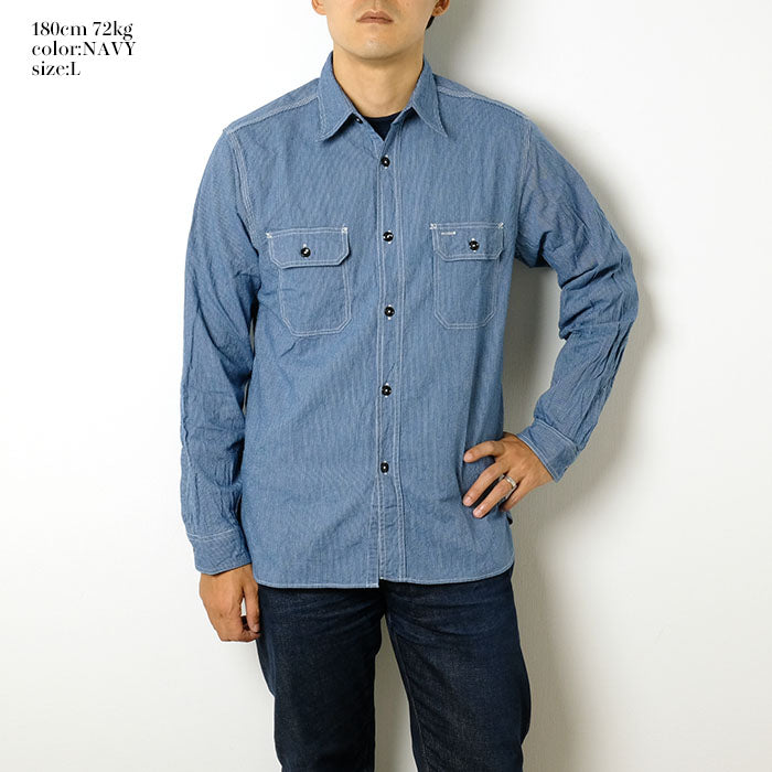 SUGAR CANE - Jean Cord Work Shirt - SC25511