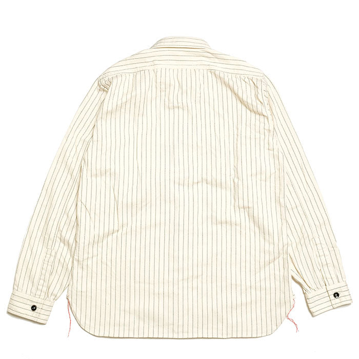 Sugar Cane - Fiction Romance - 8.5oz. White Wabash Stripe Work Shirt - SC27076-401