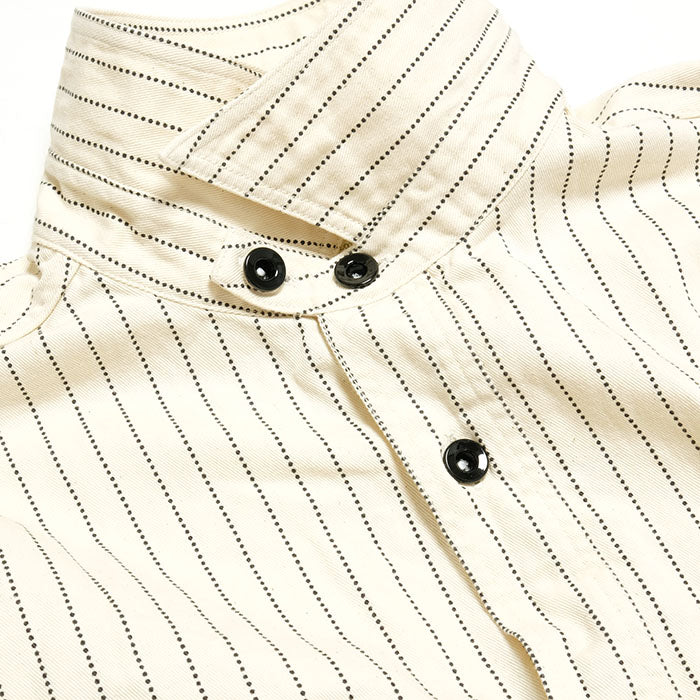 Sugar Cane - Fiction Romance - 8.5oz. White Wabash Stripe Work Shirt - SC27076-401