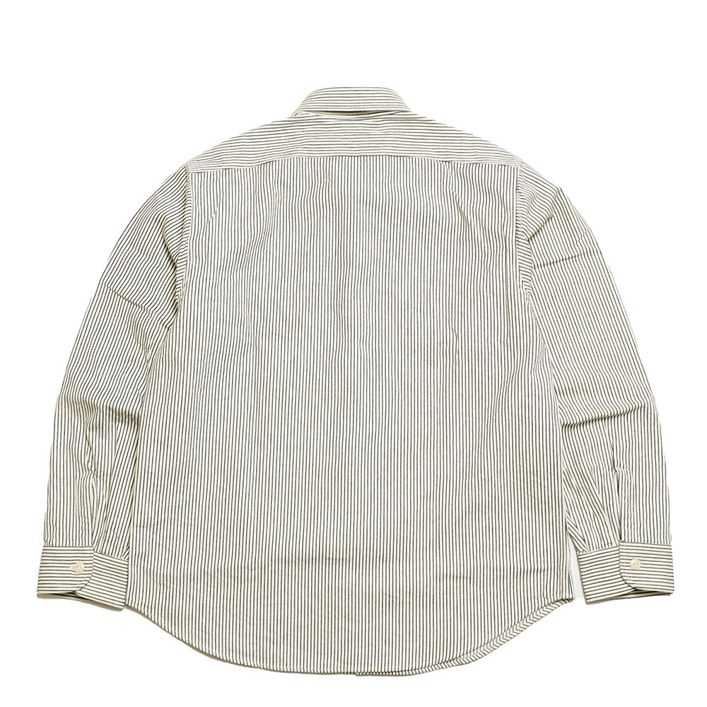 SUGAR CANE - Hickory Stripe L/S Work Shirt - SC27853