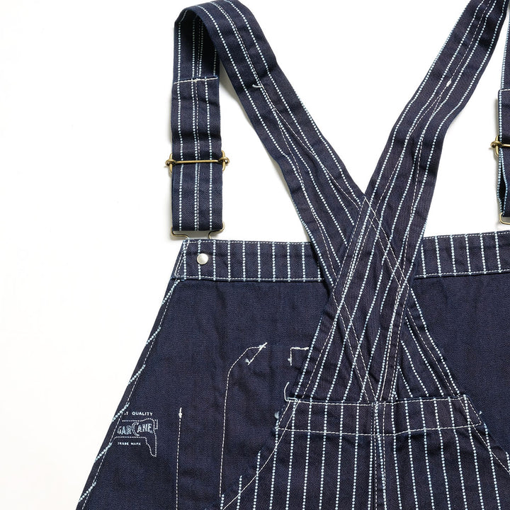 Sugar Cane - 9oz. WABASH STRIPE - OVERALLS - SC41960