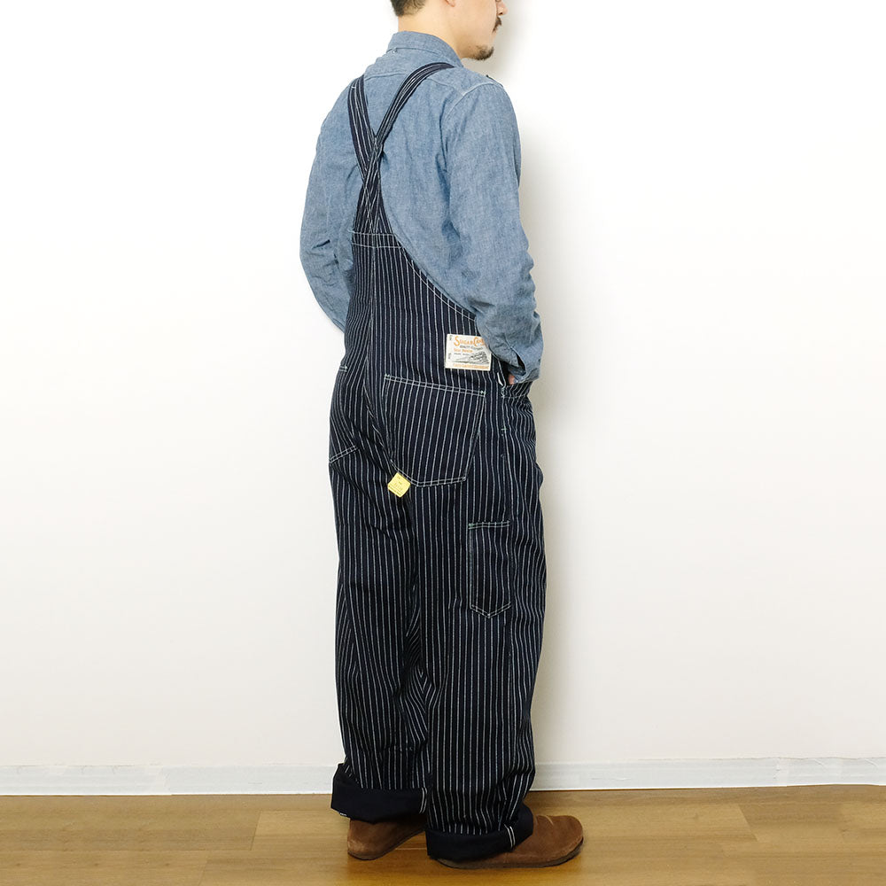 Sugar Cane - 9oz. WABASH STRIPE - OVERALLS - SC41960