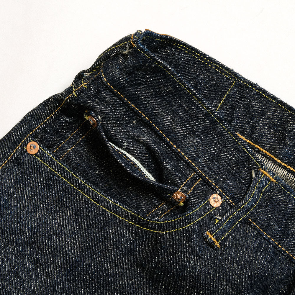 SUGAR CANE - HINOYA EXCLUSIVE - 14oz. Ryukyu indigo-blend Left-Twill sugar cane DENIM Slim-Fit - SC42021HY