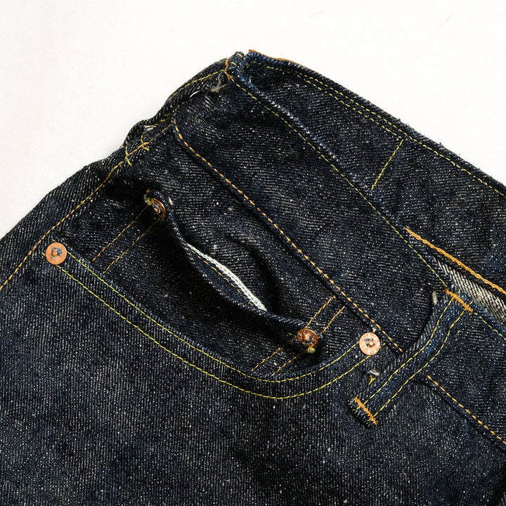 SUGAR CANE - HINOYA EXCLUSIVE - 14oz. Ryukyu indigo-blend Left-Twill sugar cane DENIM Slim-Fit - SC42021HY