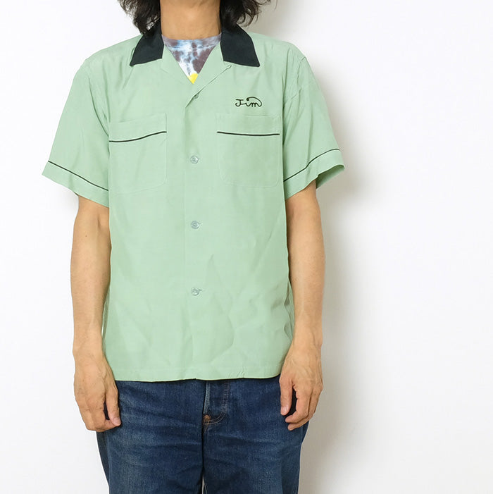STYLE EYES<br>S/S RAYON BOWLING SHIRT -KING'S 5-<br>SE38343