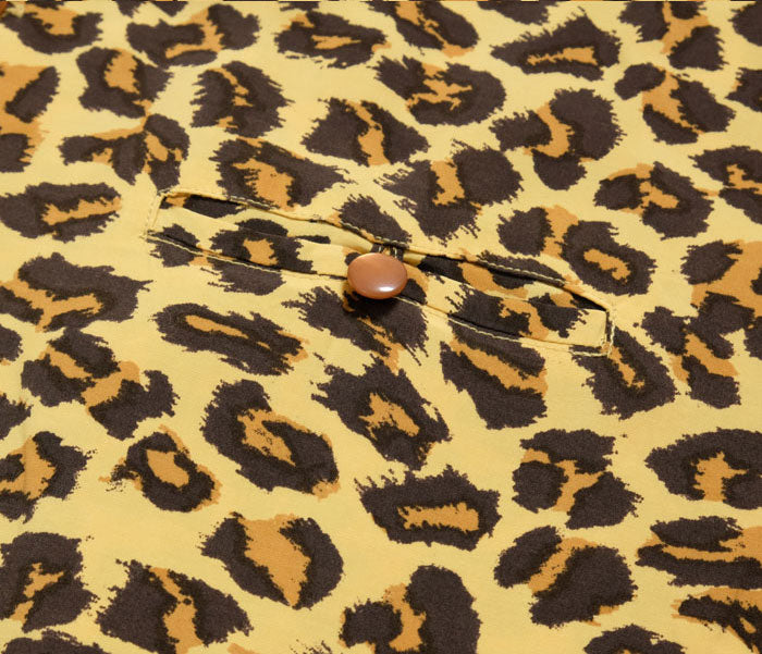 STAR OF HOLLYWOOD<br>HIGH DENSITY RAYON S/S OPEN SHIRT<br>-LEOPARD-<br>SH38380