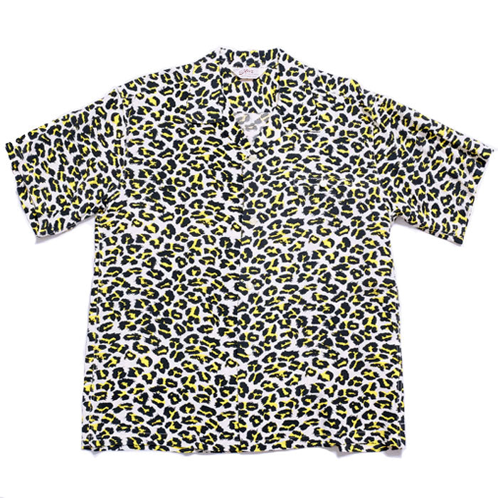 STAR OF HOLLYWOOD<br>HIGH DENSITY RAYON S/S OPEN SHIRT<br>-LEOPARD-<br>SH38380