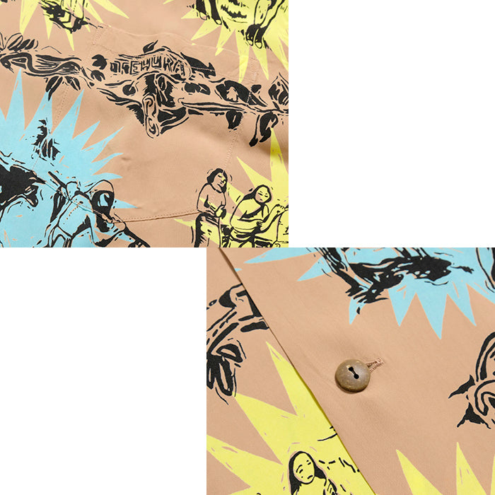 SUN SURF - KEONI OF HAWAII - Gauguin Woodcut III by JOHN MEIGS - SS38466